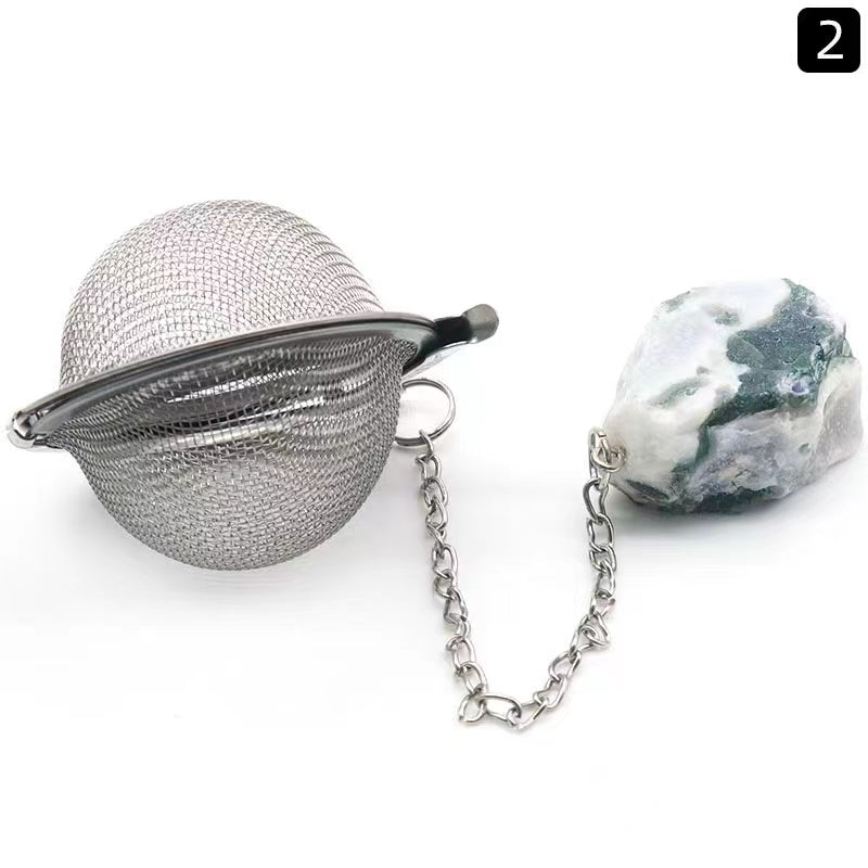 Tea strainer/Crystal tea filter/Raw stone