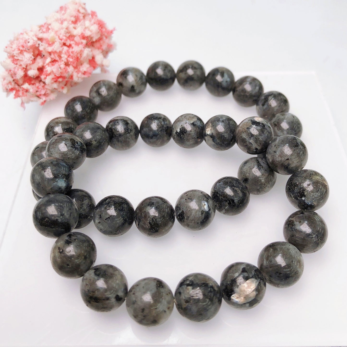 Ranbow Agate/Larvikite/Dragon lace agate/Pyrite/Azurlite Bracelet