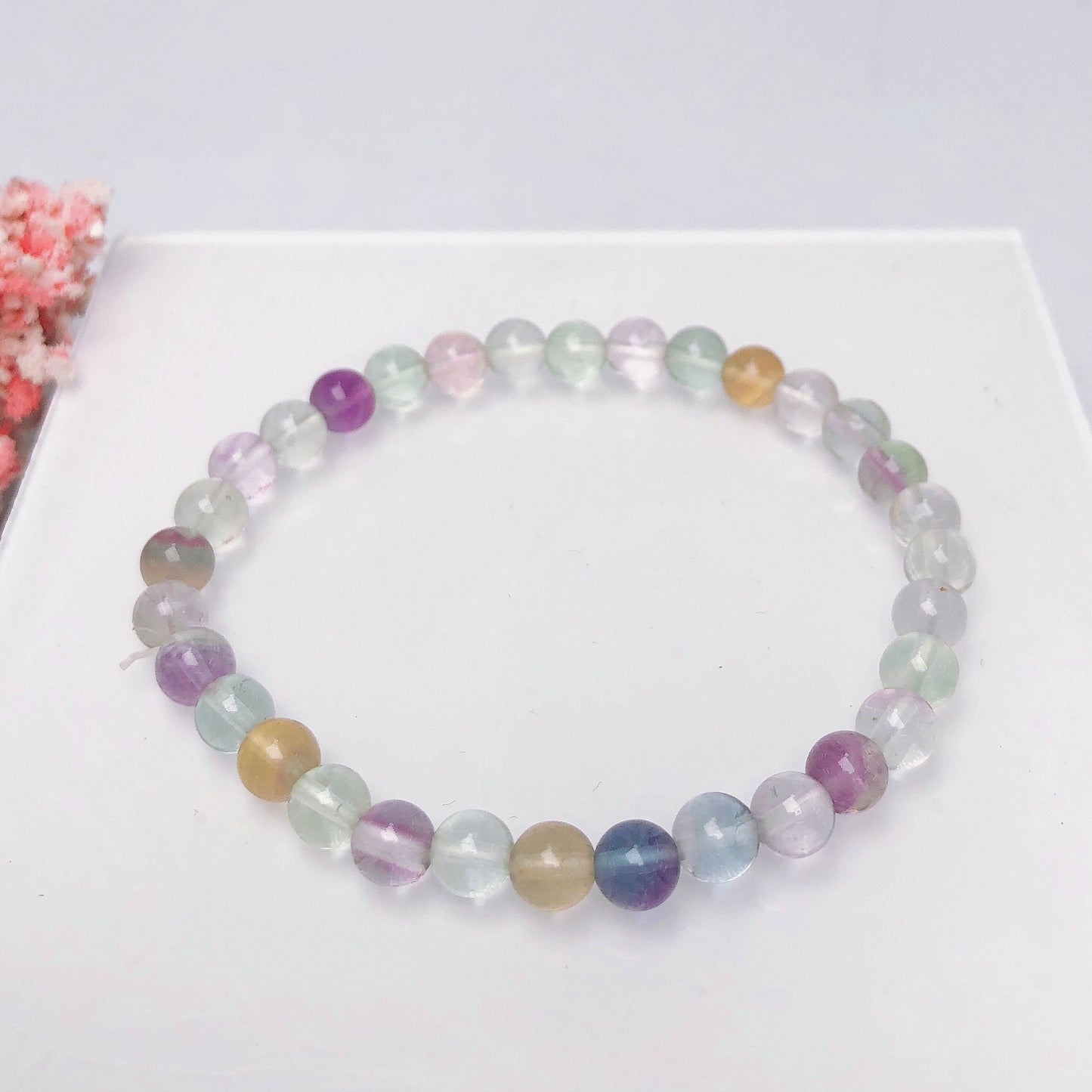 Purple maca/Citrine/Flourite/Clear quartz/Amethyst/Smoky quartz/Selenite Bracelet