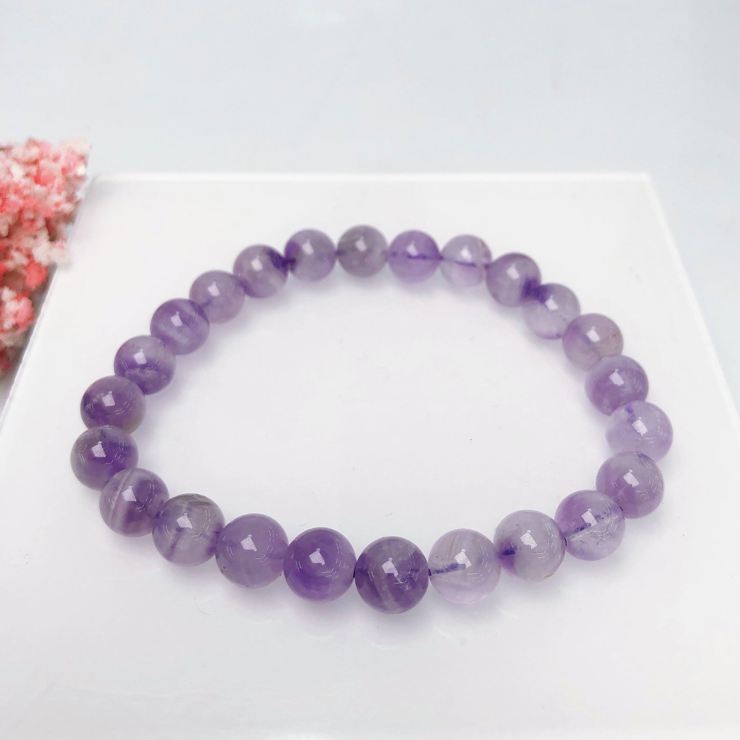 Purple maca/Citrine/Flourite/Clear quartz/Amethyst/Smoky quartz/Selenite Bracelet