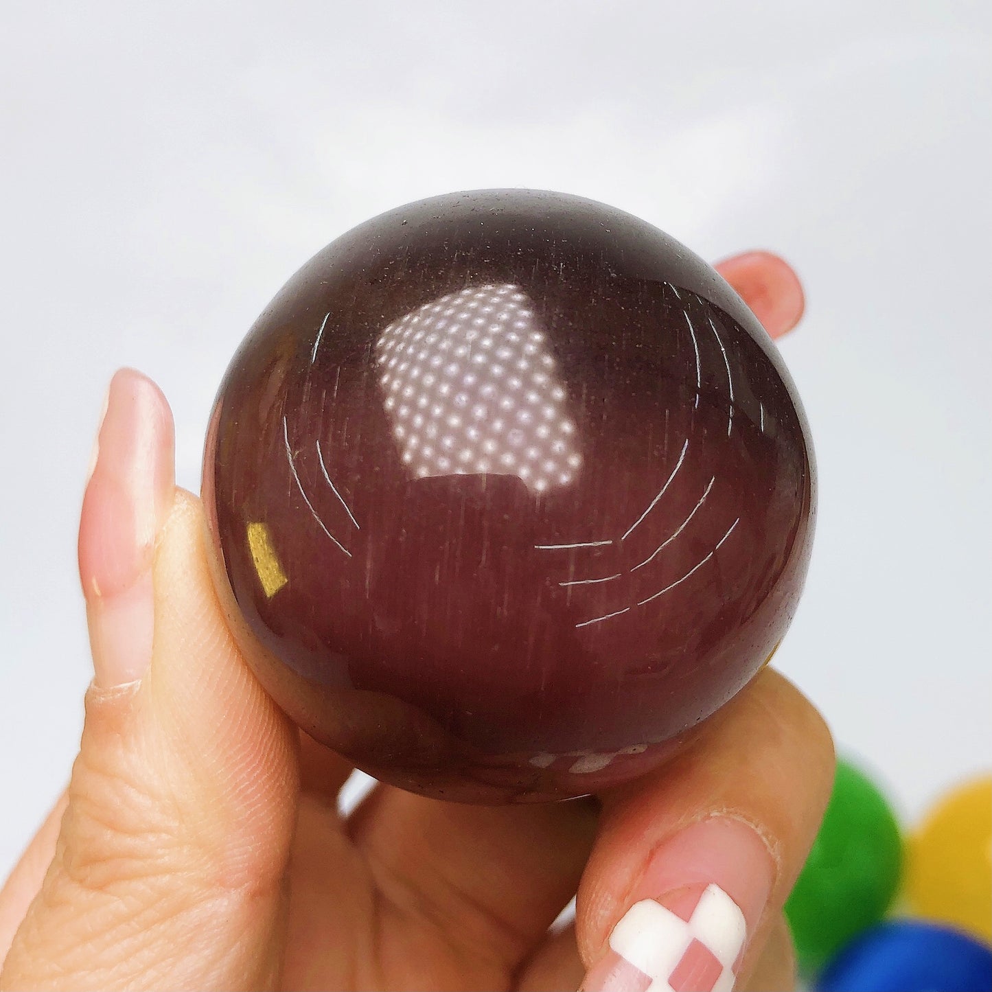 Cat Eye Sphere/Chakra Energy Sphere Free shipping over $200