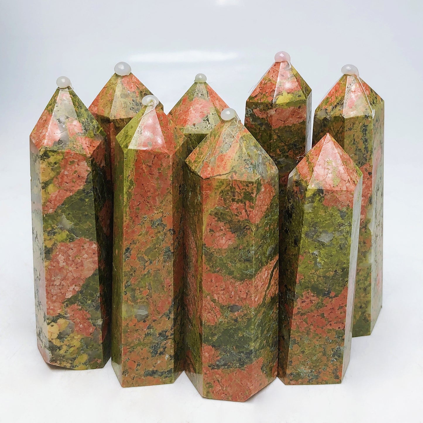 Nature Unakite Tower/Energy tower furnishing articles/Ornament