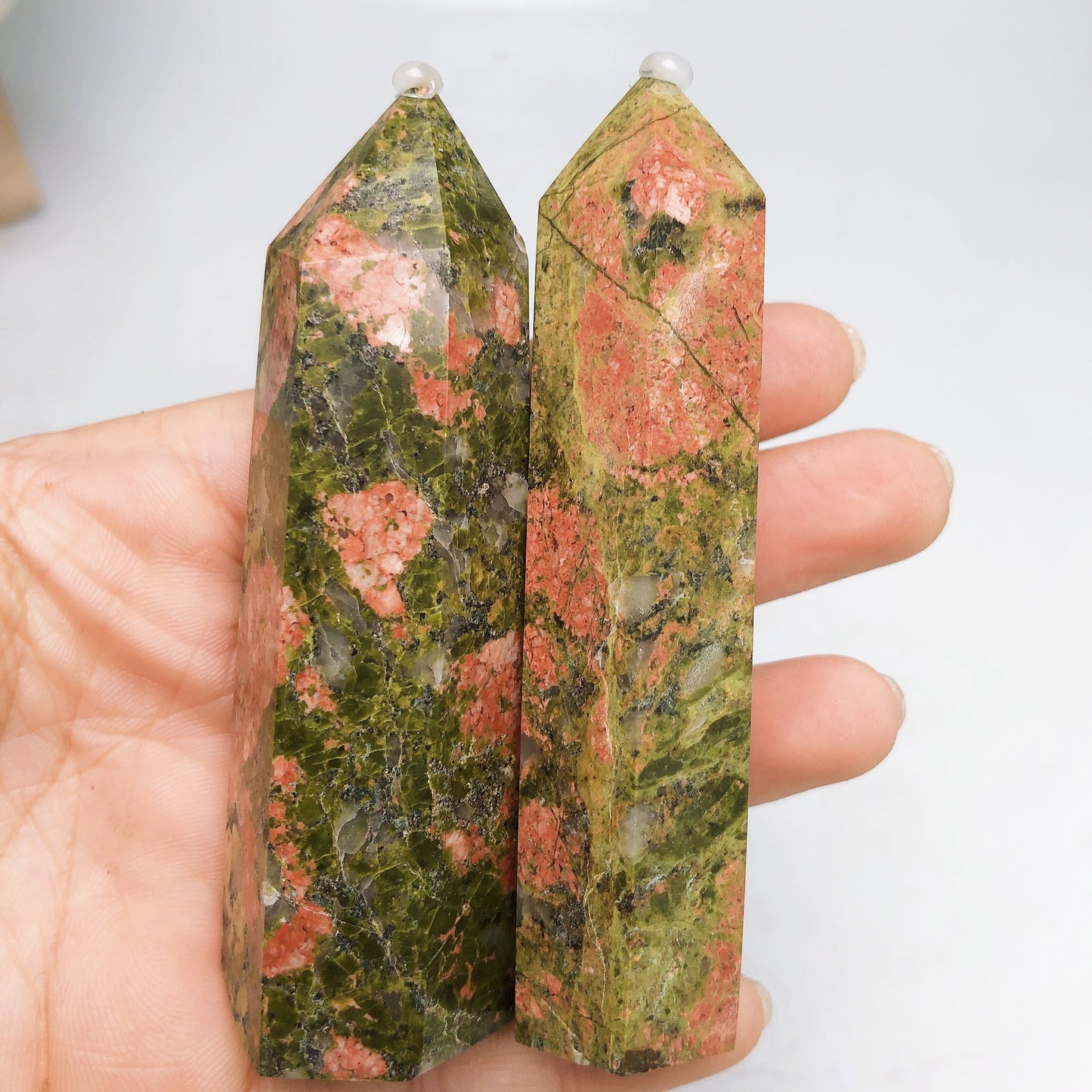 Nature Unakite Tower/Energy tower furnishing articles/Ornament