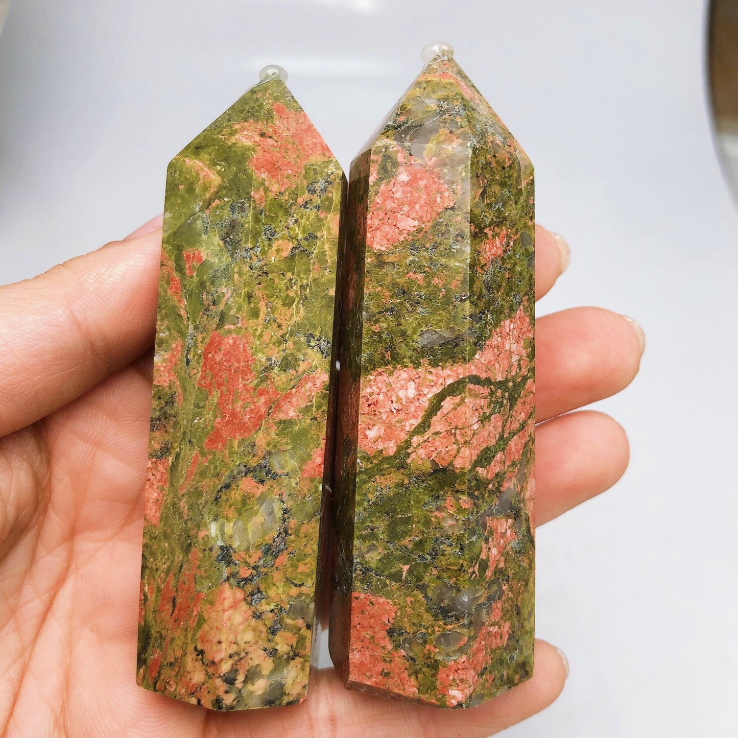 Nature Unakite Tower/Energy tower furnishing articles/Ornament