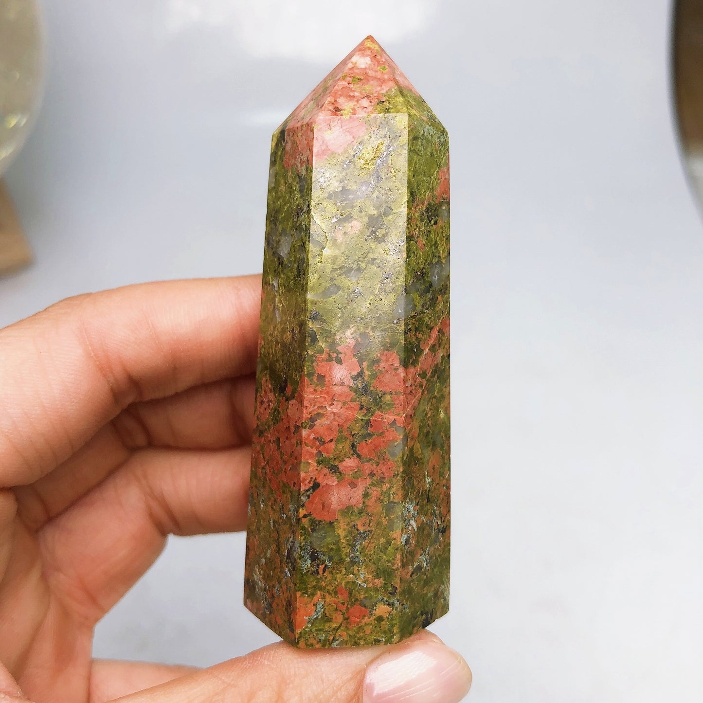 Nature Unakite Tower/Energy tower furnishing articles/Ornament