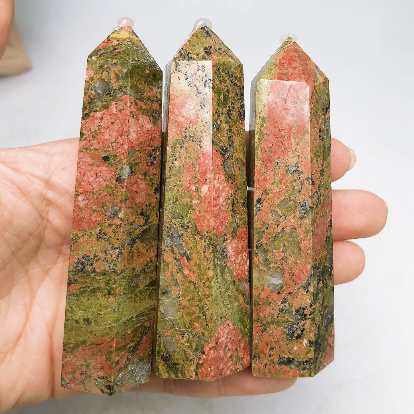 Nature Unakite Tower/Energy tower furnishing articles/Ornament