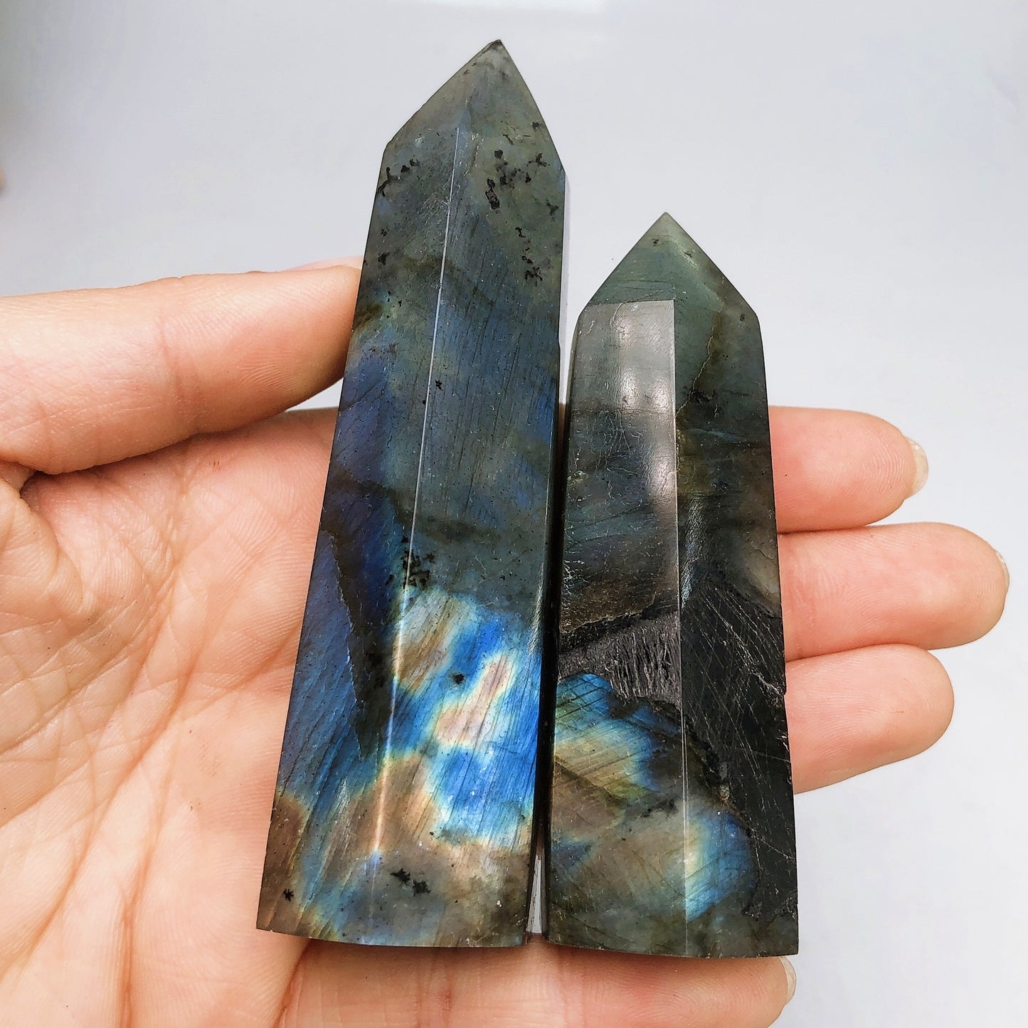 Labradorite Crystal Tower/ Point / Crystal Healing/Gemstone/Crystals