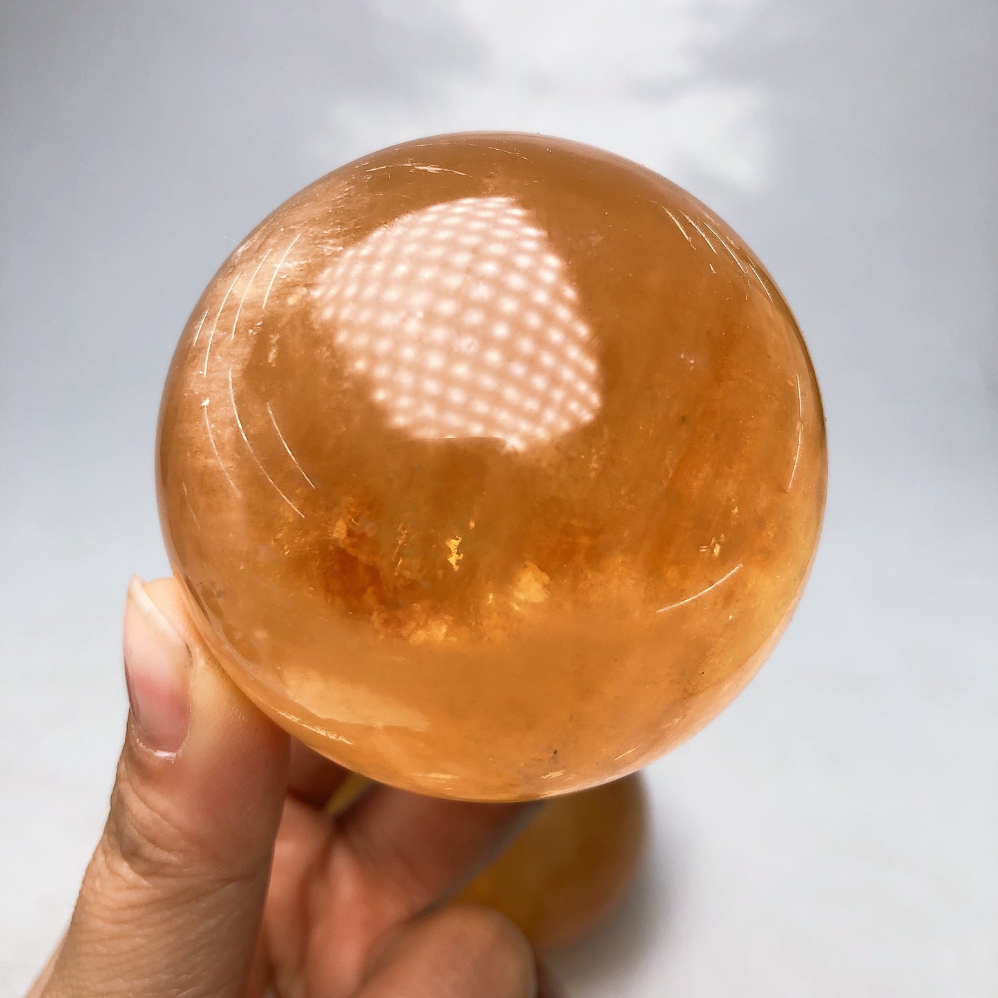 Honey Calcite Crystal Sphere/ball /Crystal healing/Gemstone/polished Mineral