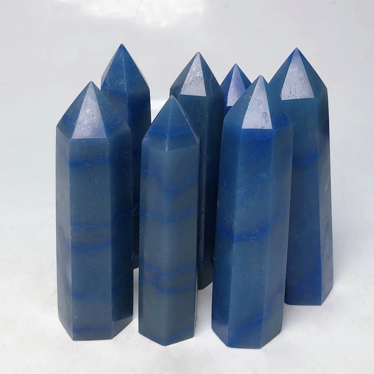 Blue aventurine tower/Point/Crystal healing/Collection Free shipping over $200