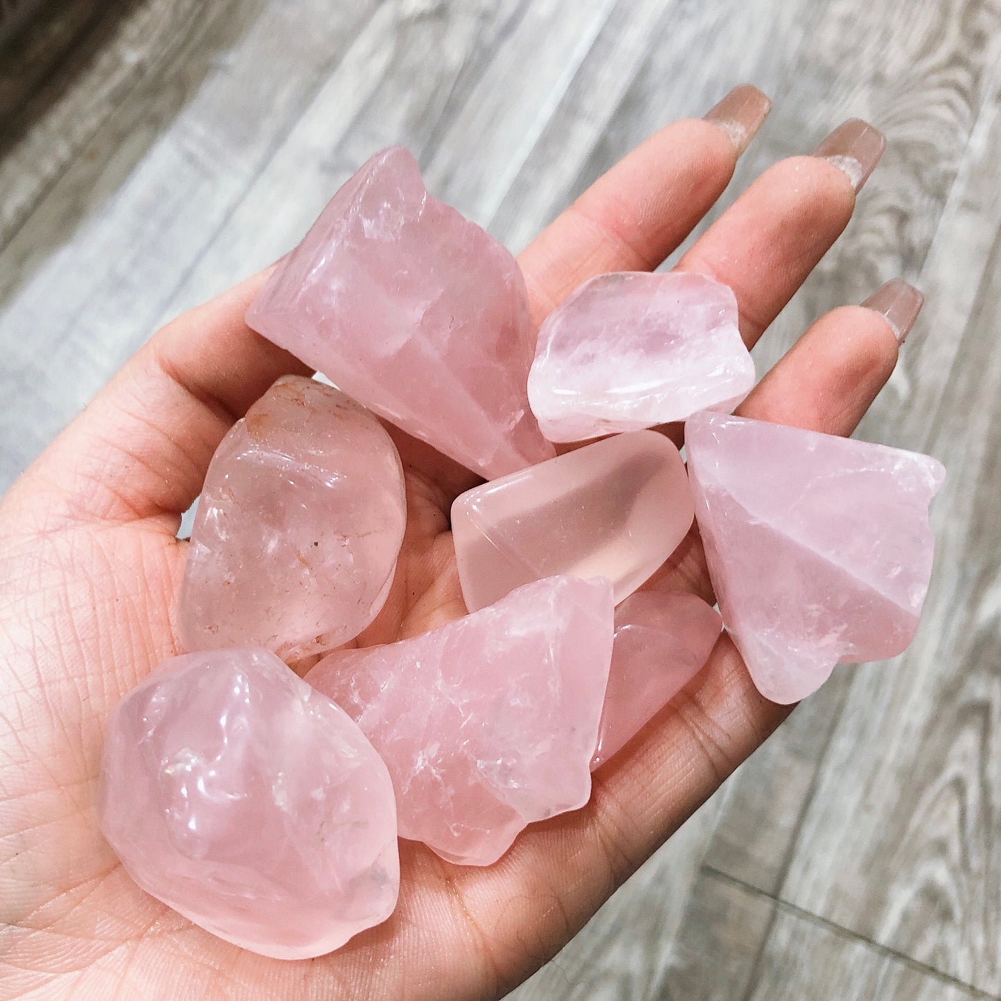 Rose quartz rawstone specimen/Crystal mineral