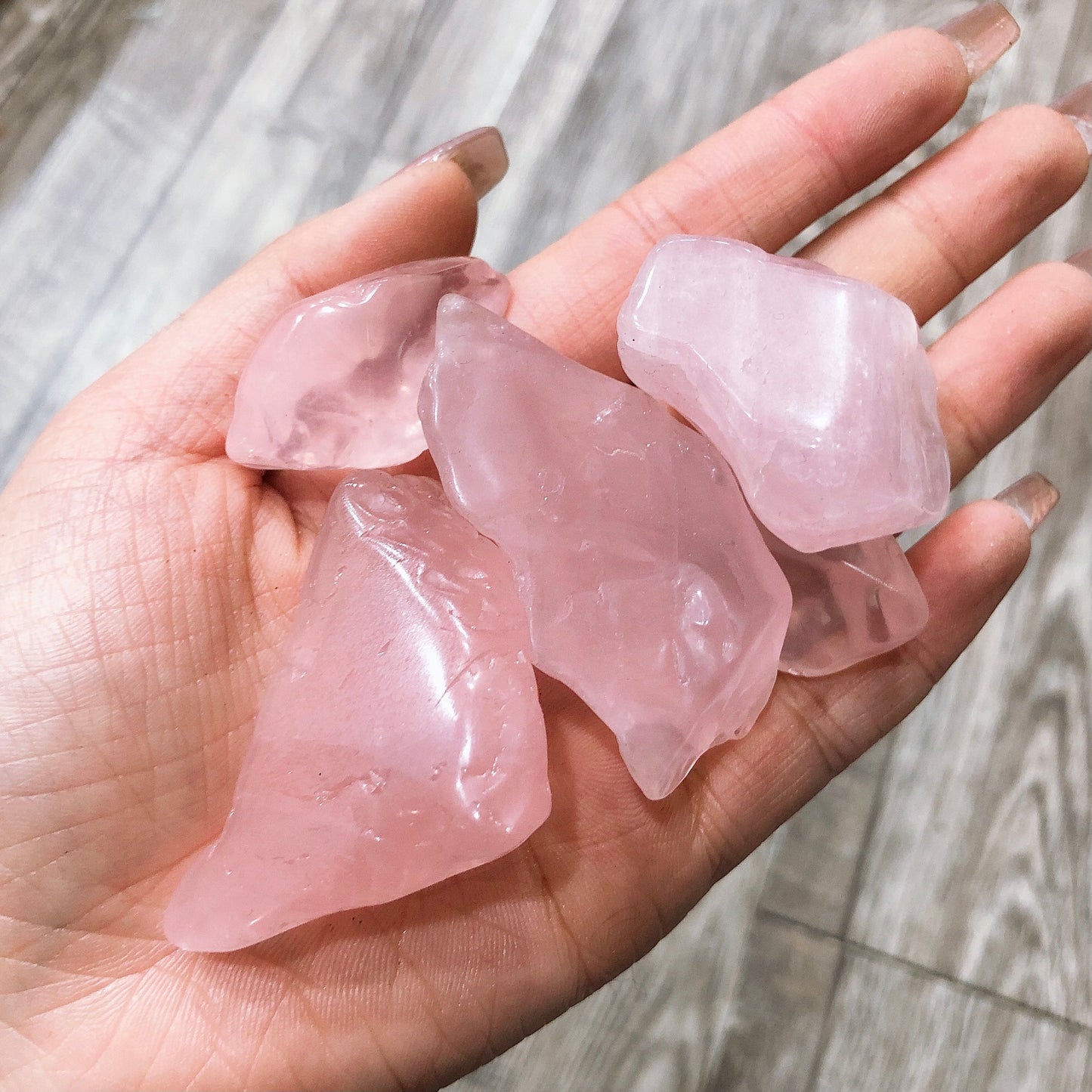 Rose quartz rawstone specimen/Crystal mineral