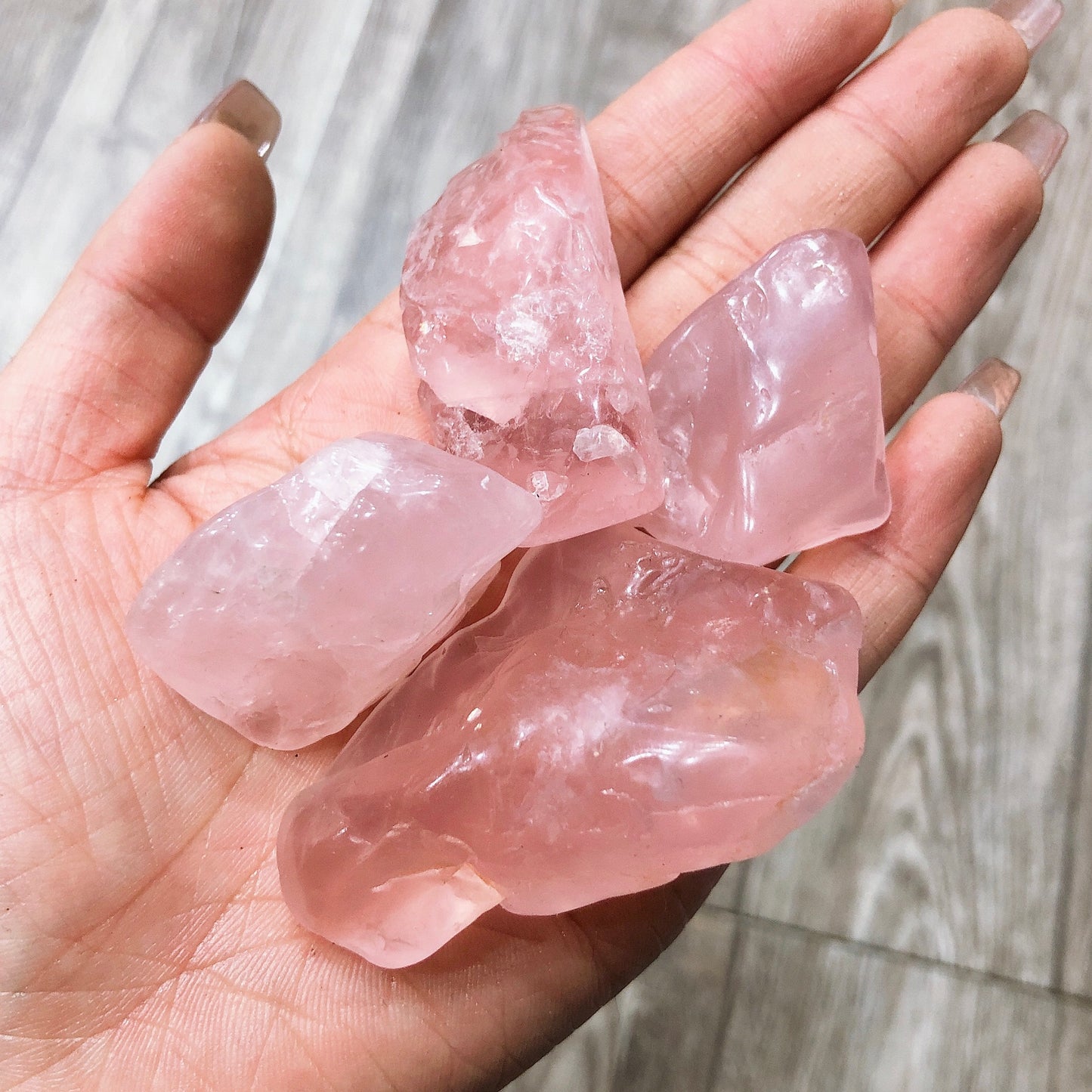 Rose quartz rawstone specimen/Crystal mineral