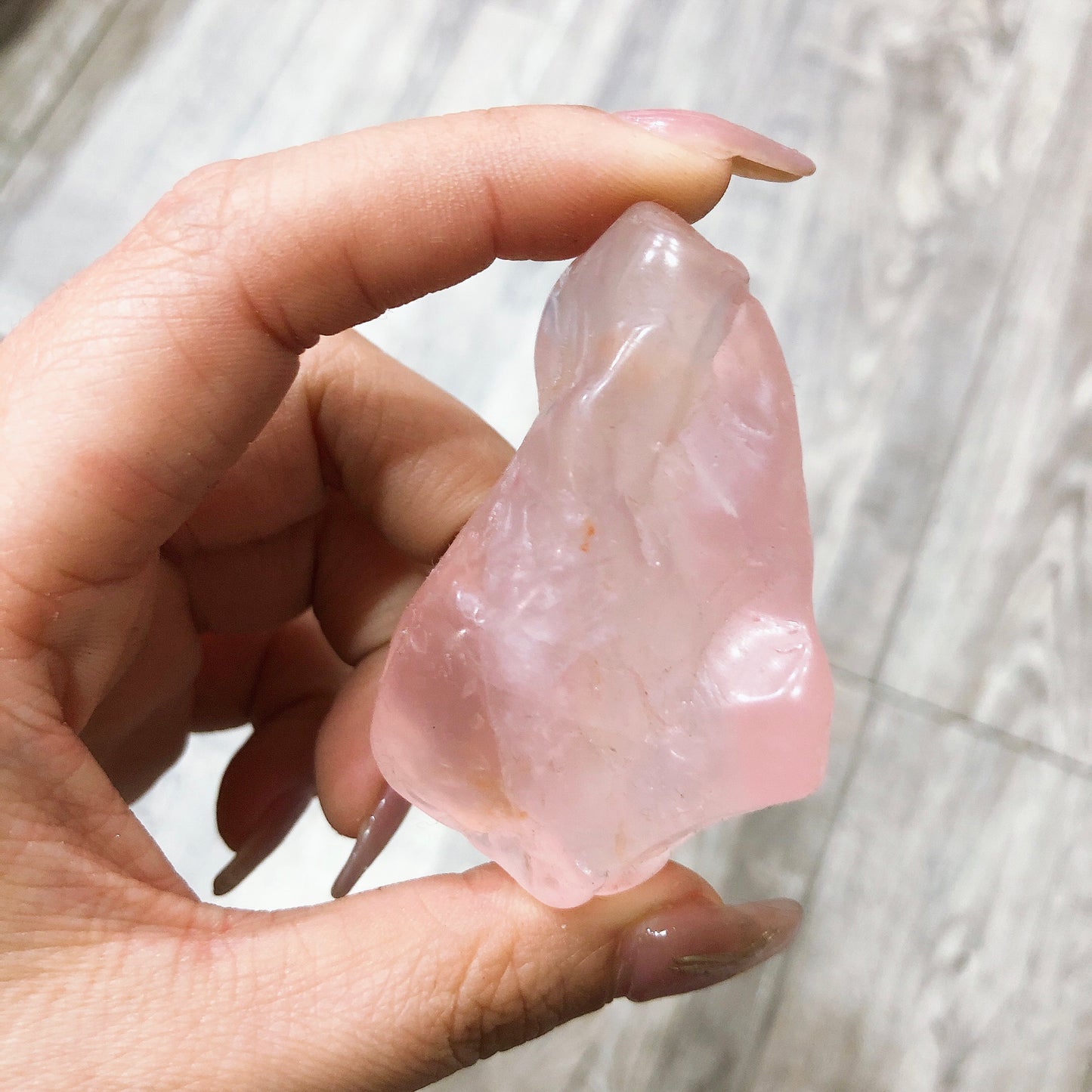 Rose quartz rawstone specimen/Crystal mineral