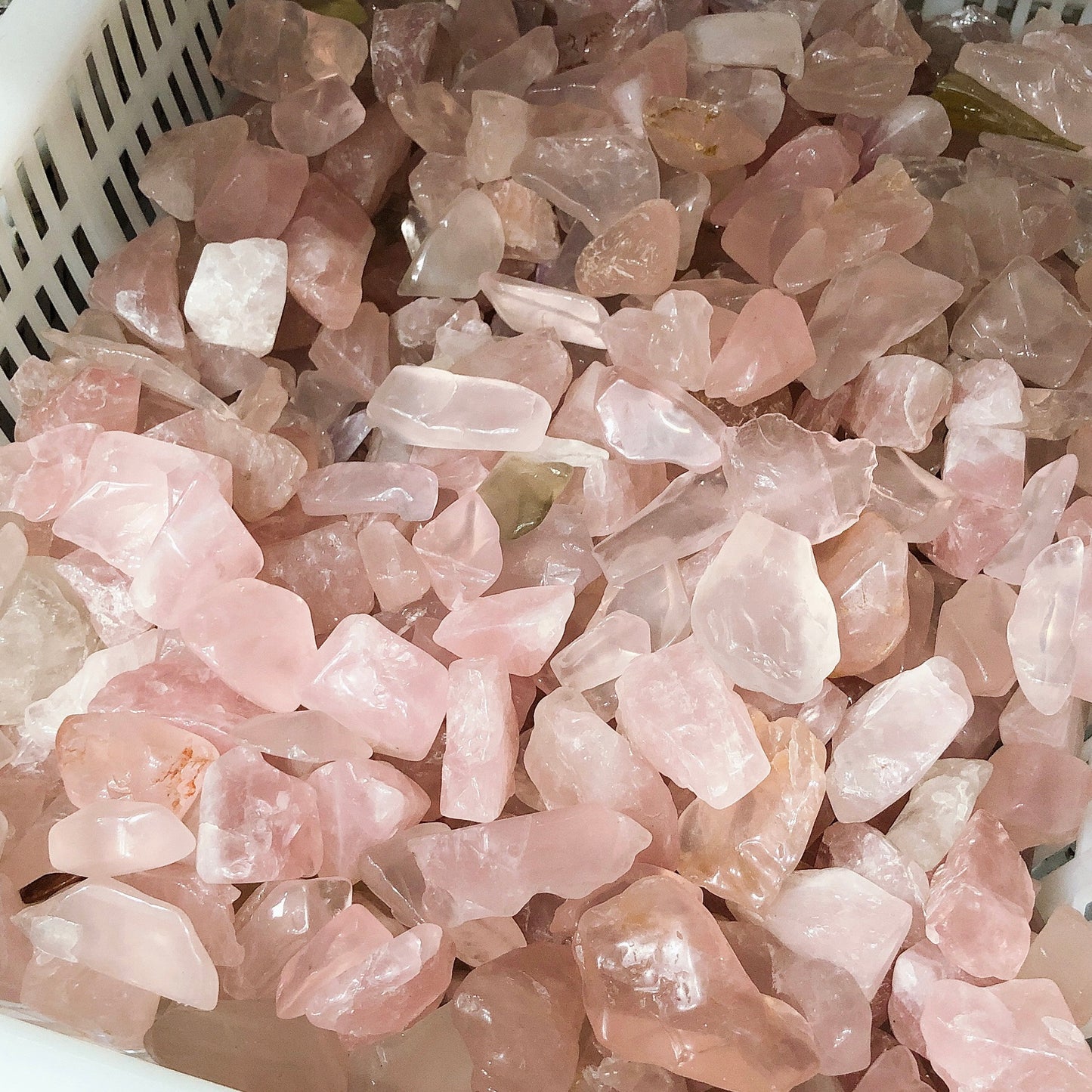 Rose quartz rawstone specimen/Crystal mineral