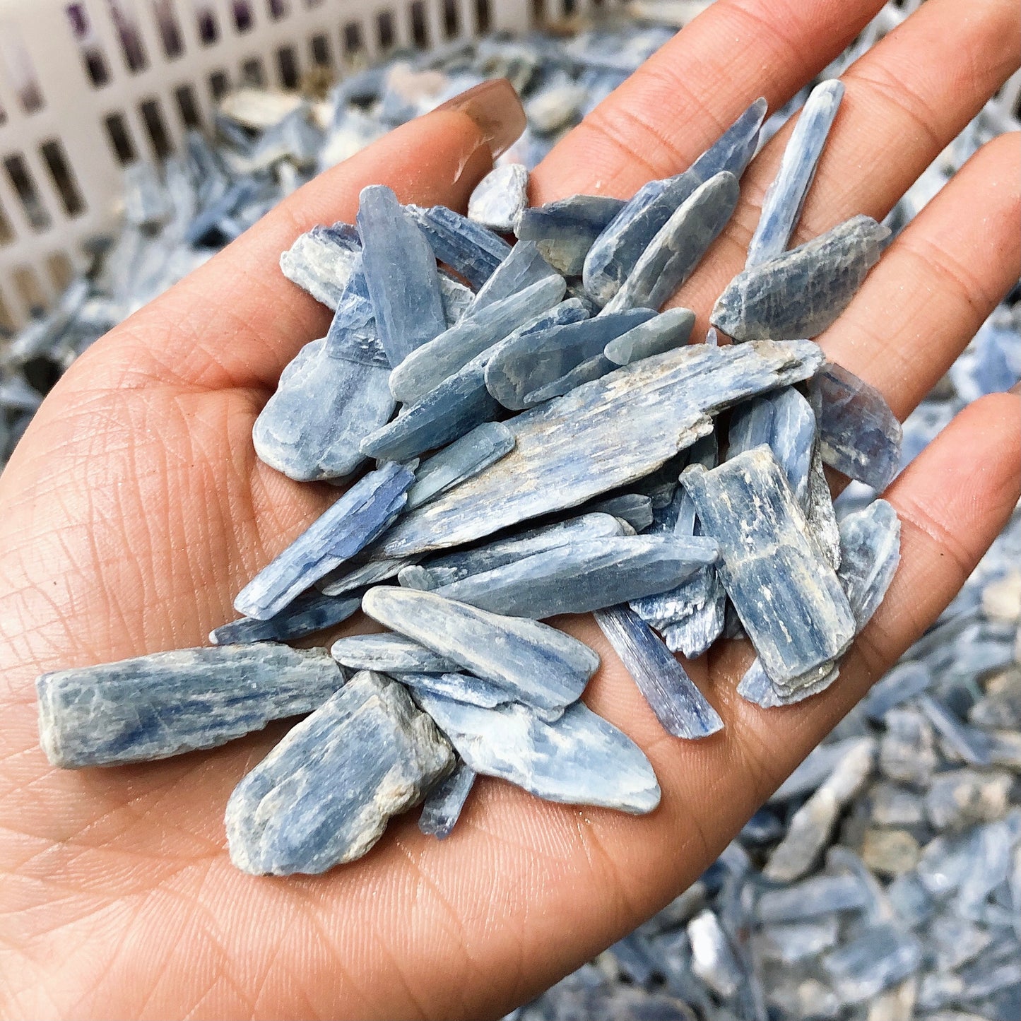 Blue kyanite rawstone specimen/Crystal healing/minerals Free shipping over $200