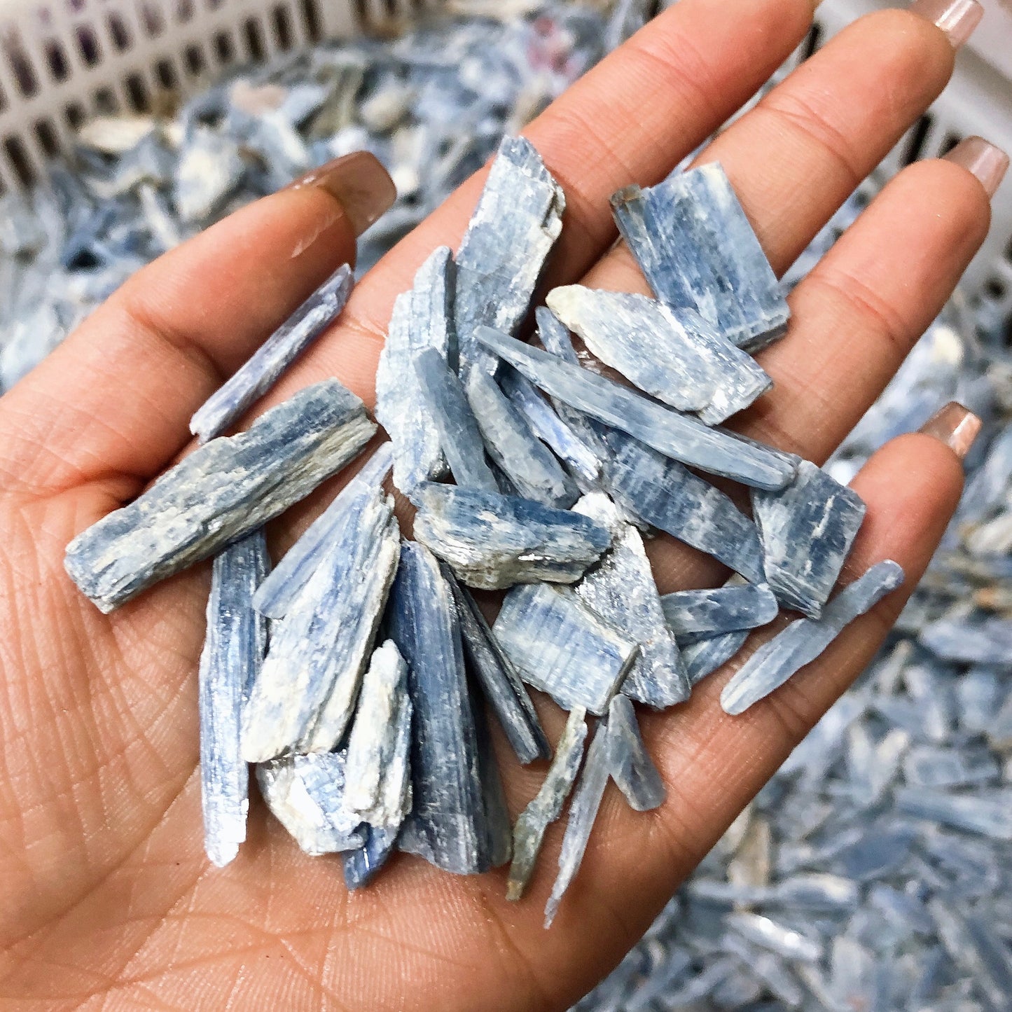 Blue kyanite rawstone specimen/Crystal healing/minerals Free shipping over $200