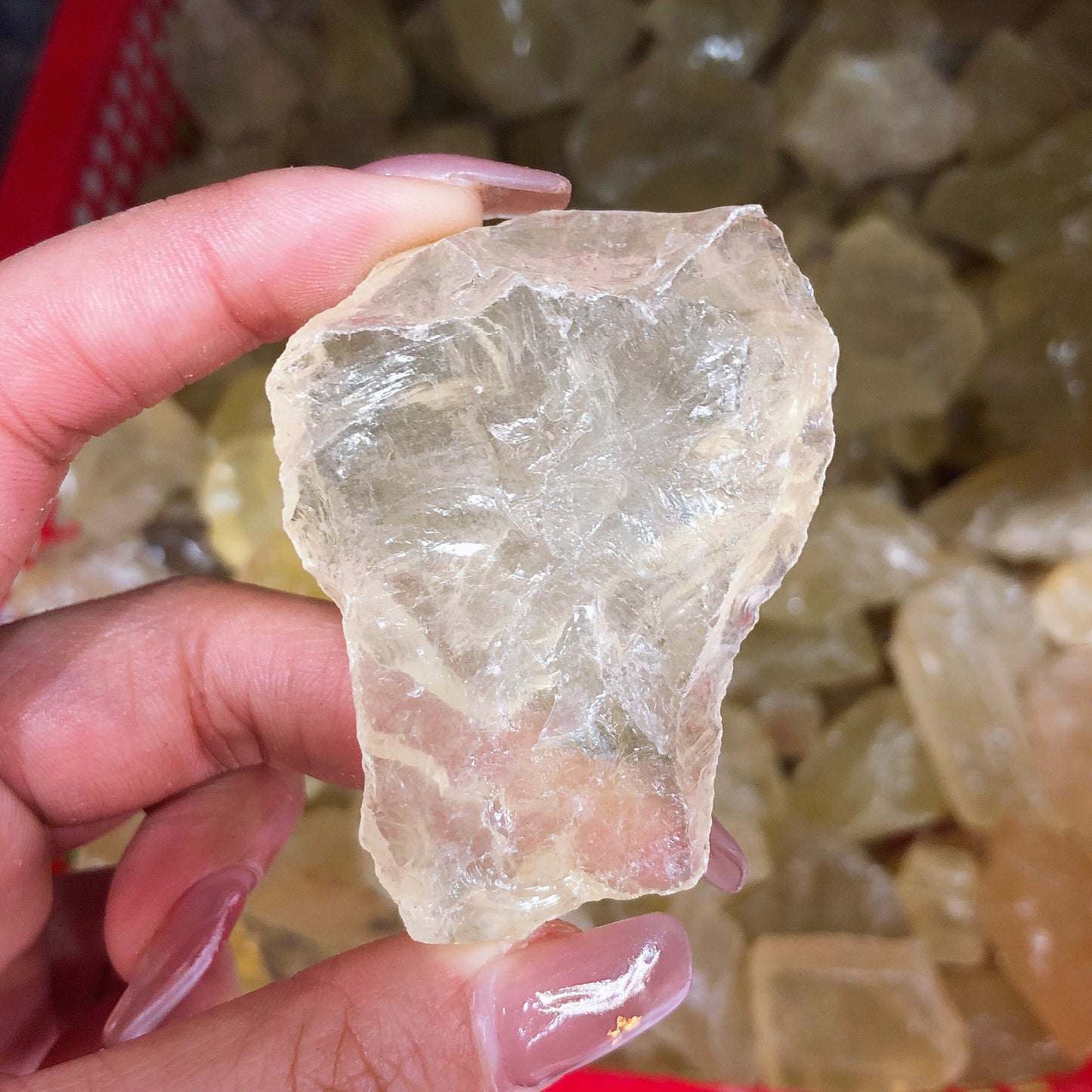 Lemon citrine rawstone specimen/mineral