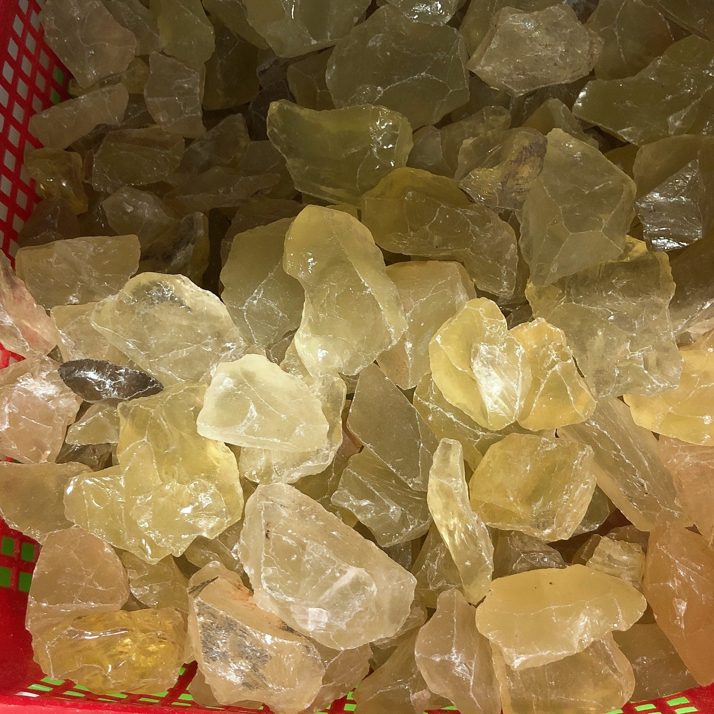 Lemon citrine rawstone specimen/mineral