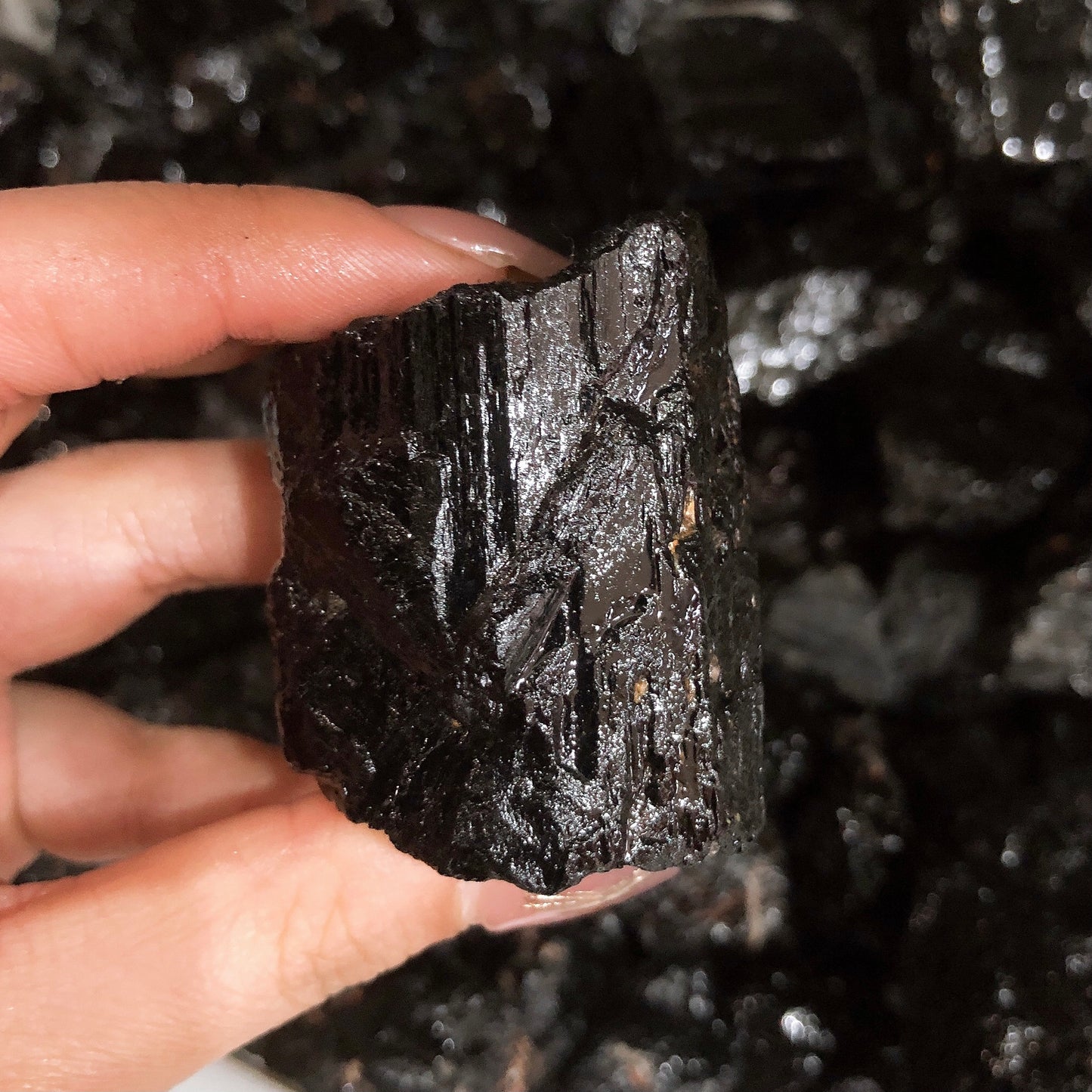 Black tourmaline rawstone specimen/Crystal mineral Free shipping over $200