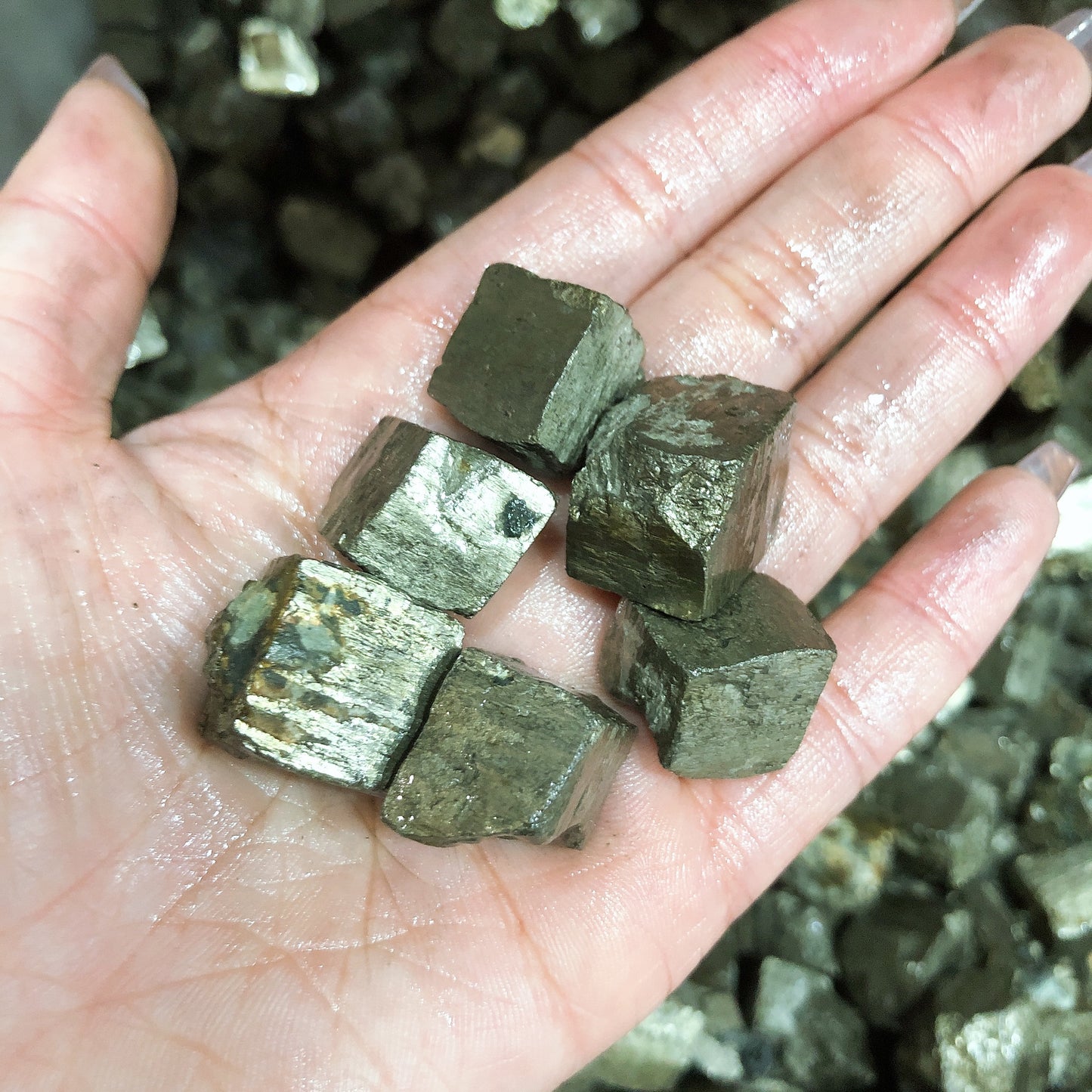 pyrite rawstone specimen/Crystal healing/mineral