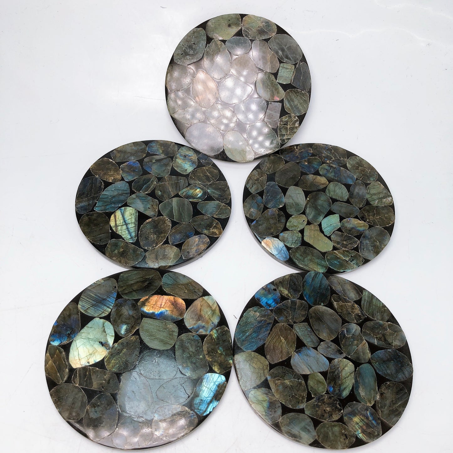 Labradorite slice Coasters