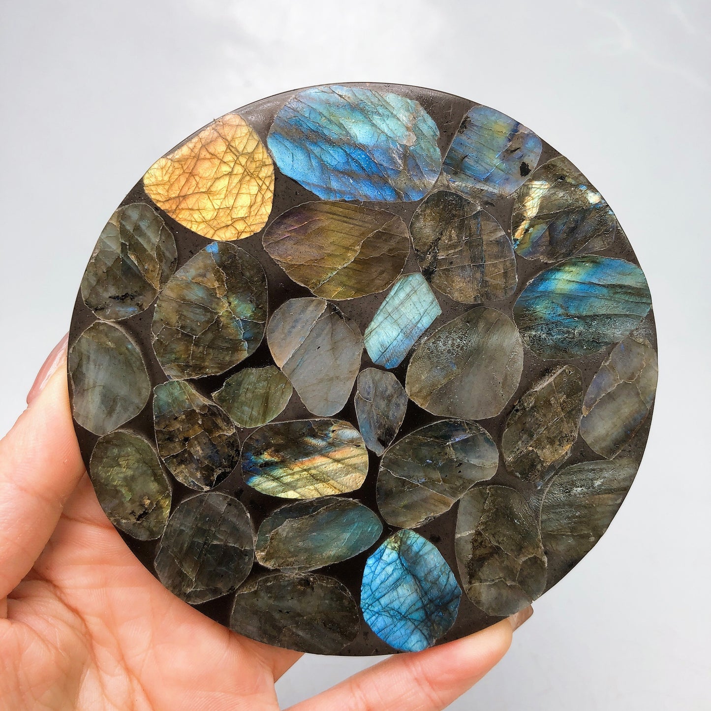 Labradorite slice Coasters