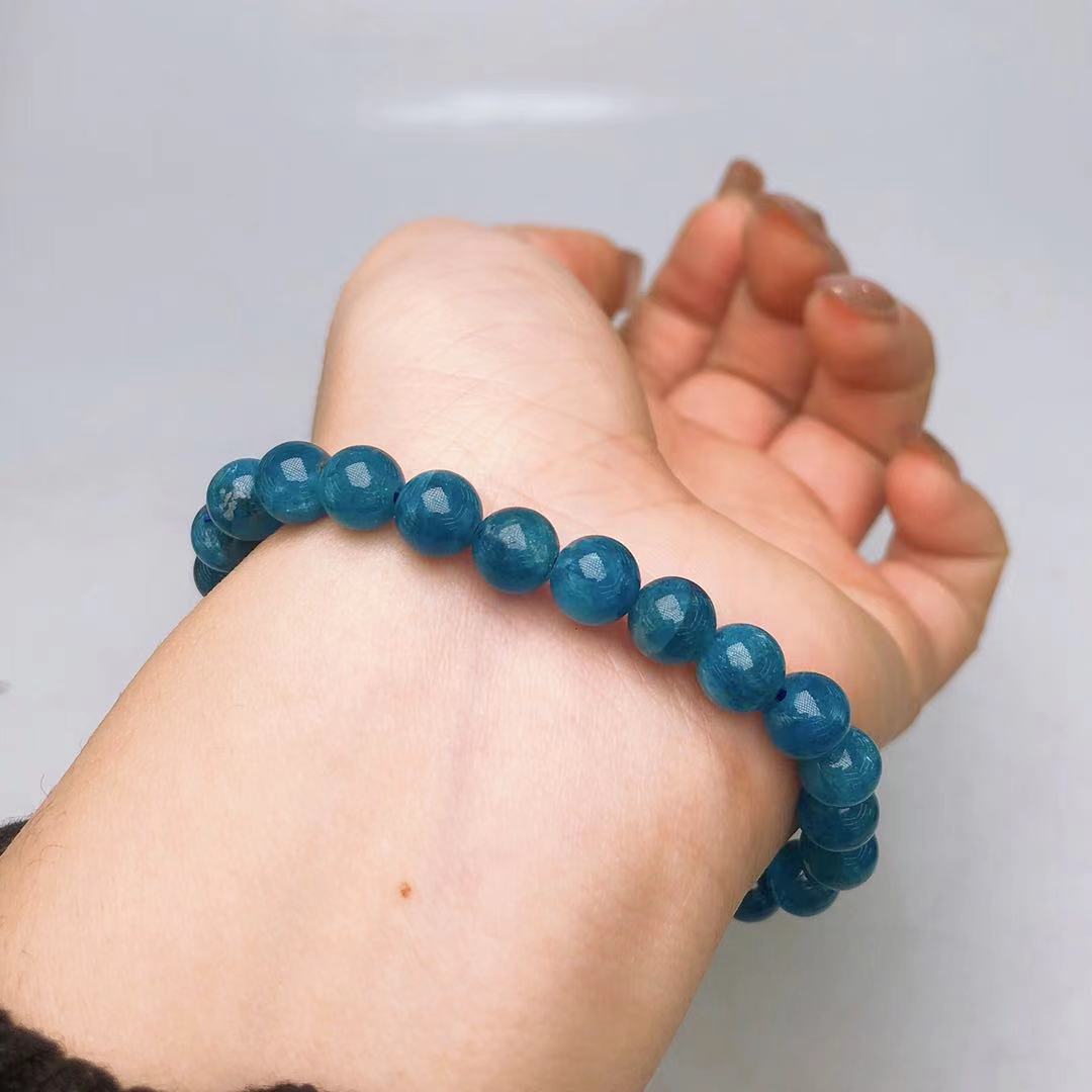 Sodalite blue mineral stone on beaded colorful bracelet Stock Photo | Adobe  Stock