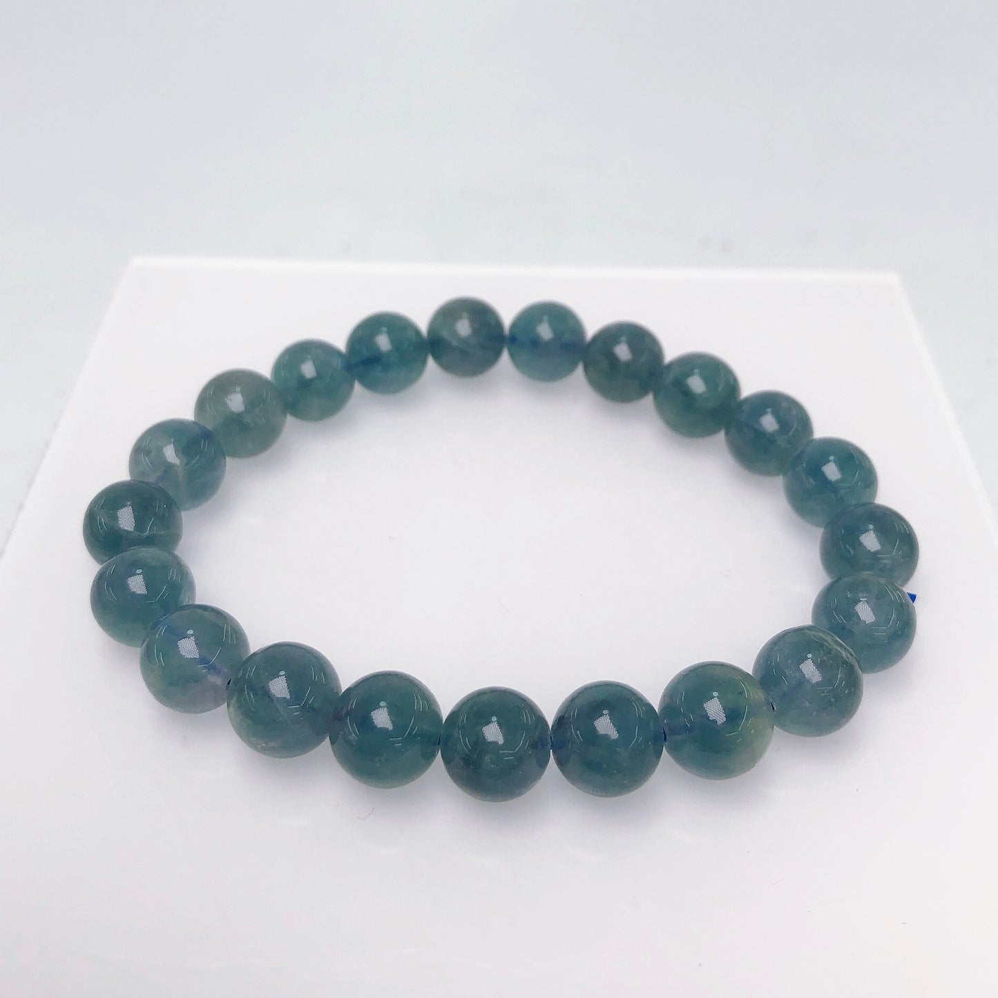 Blue flourite bracelet/Crystal healing/Gemstone Free shipping over $200