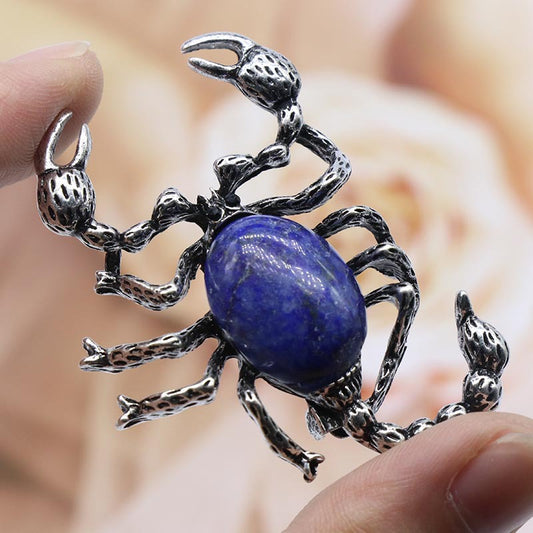 Gem brooch pendant/Scorpion pendant/Crystal healing