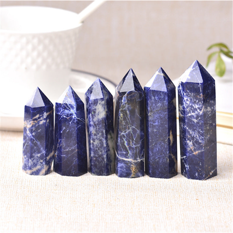 Nature sodalite tower/Crystal point/Crystal healing/Collection