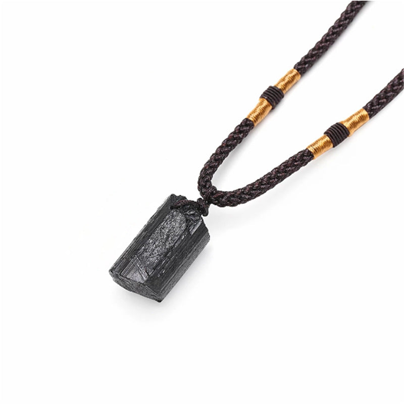 Black tourmaline pendant/Crystal healing/mineral Free shipping over $200