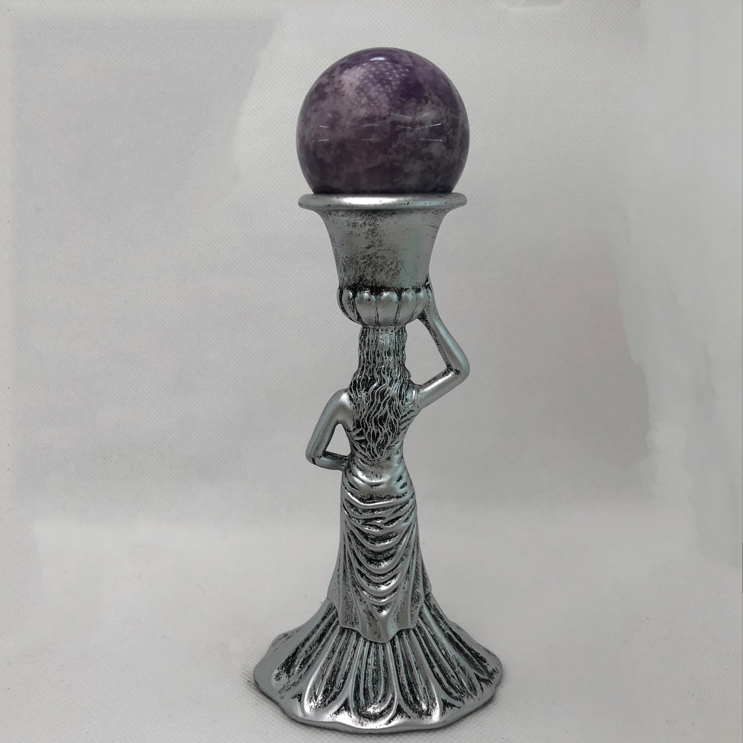 Resin Lady Sphere Stand