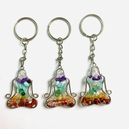 Key chain/Energy crystal/gravel pendant