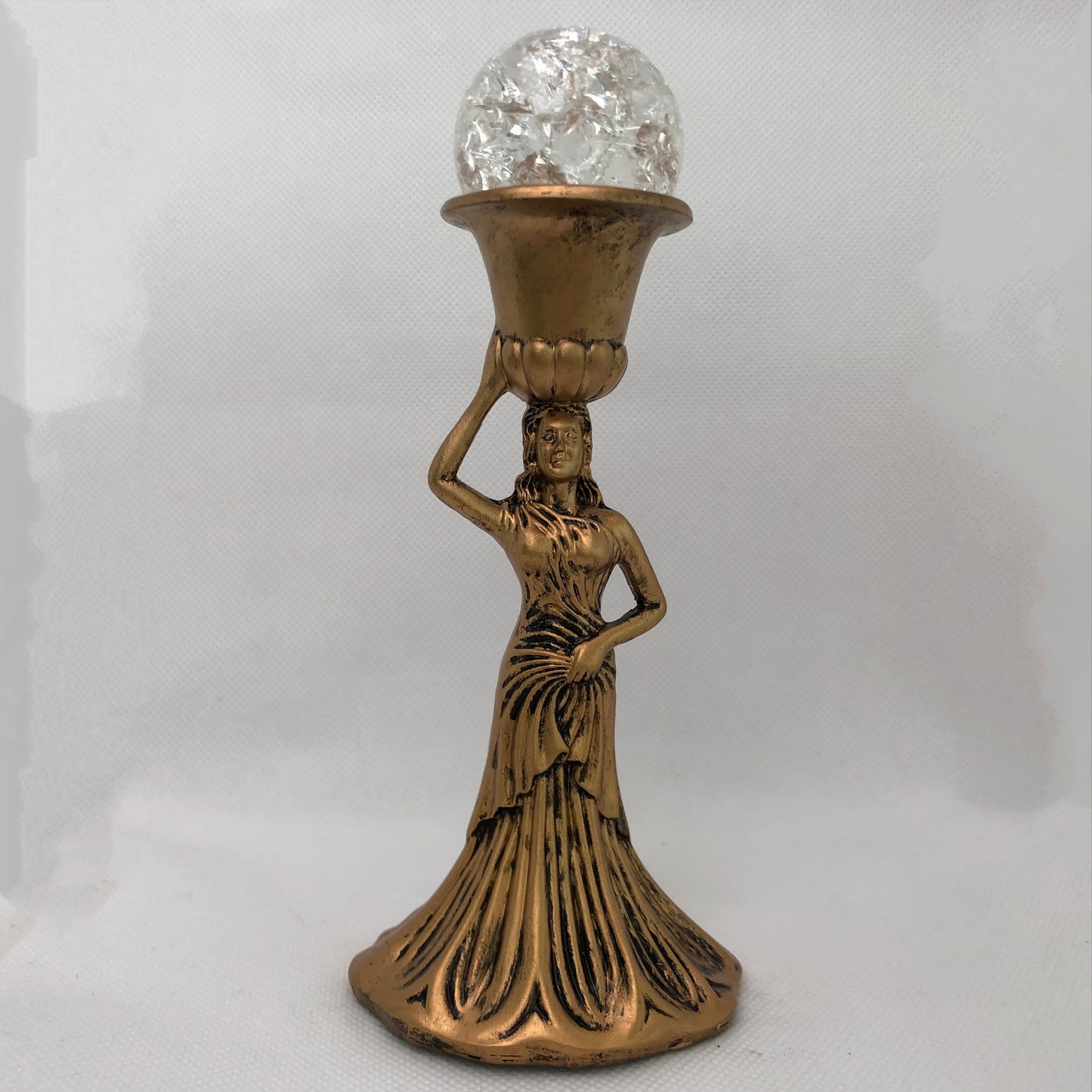 Resin Lady Sphere Stand