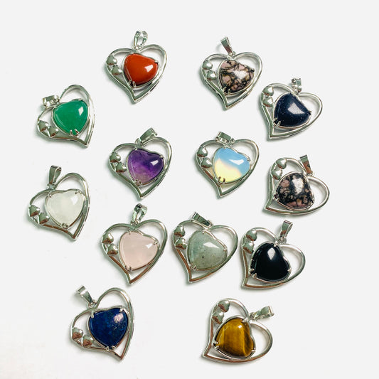 Heart pendant/Energy crystal/Accessories