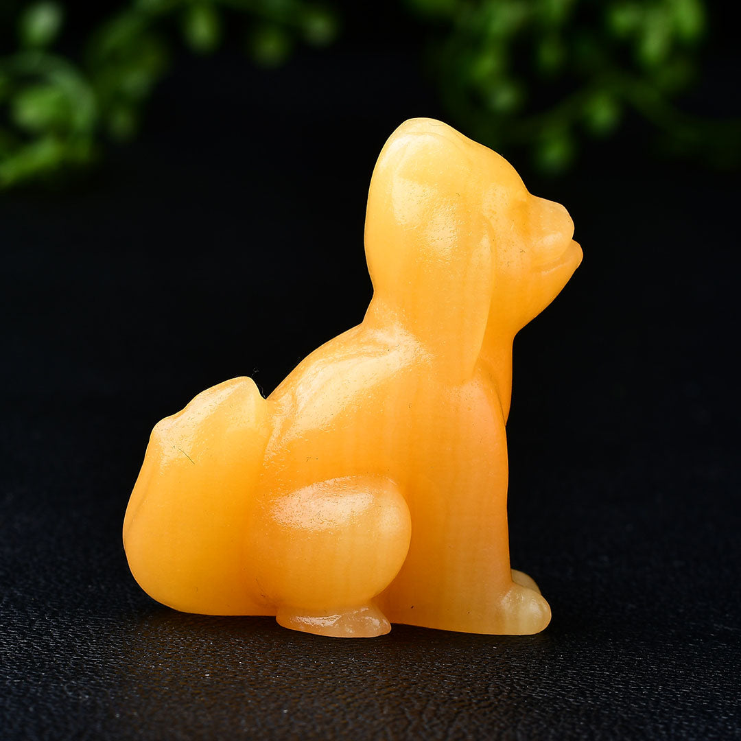 Yellow calcite/Crystal carving/Energy crystal