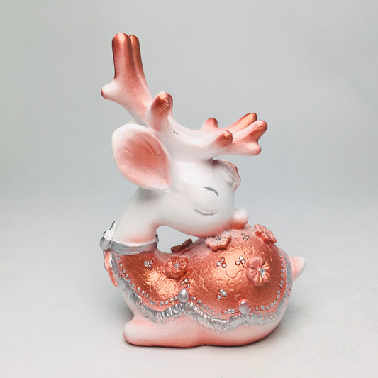 Resin Cute Deer Sphere Stand