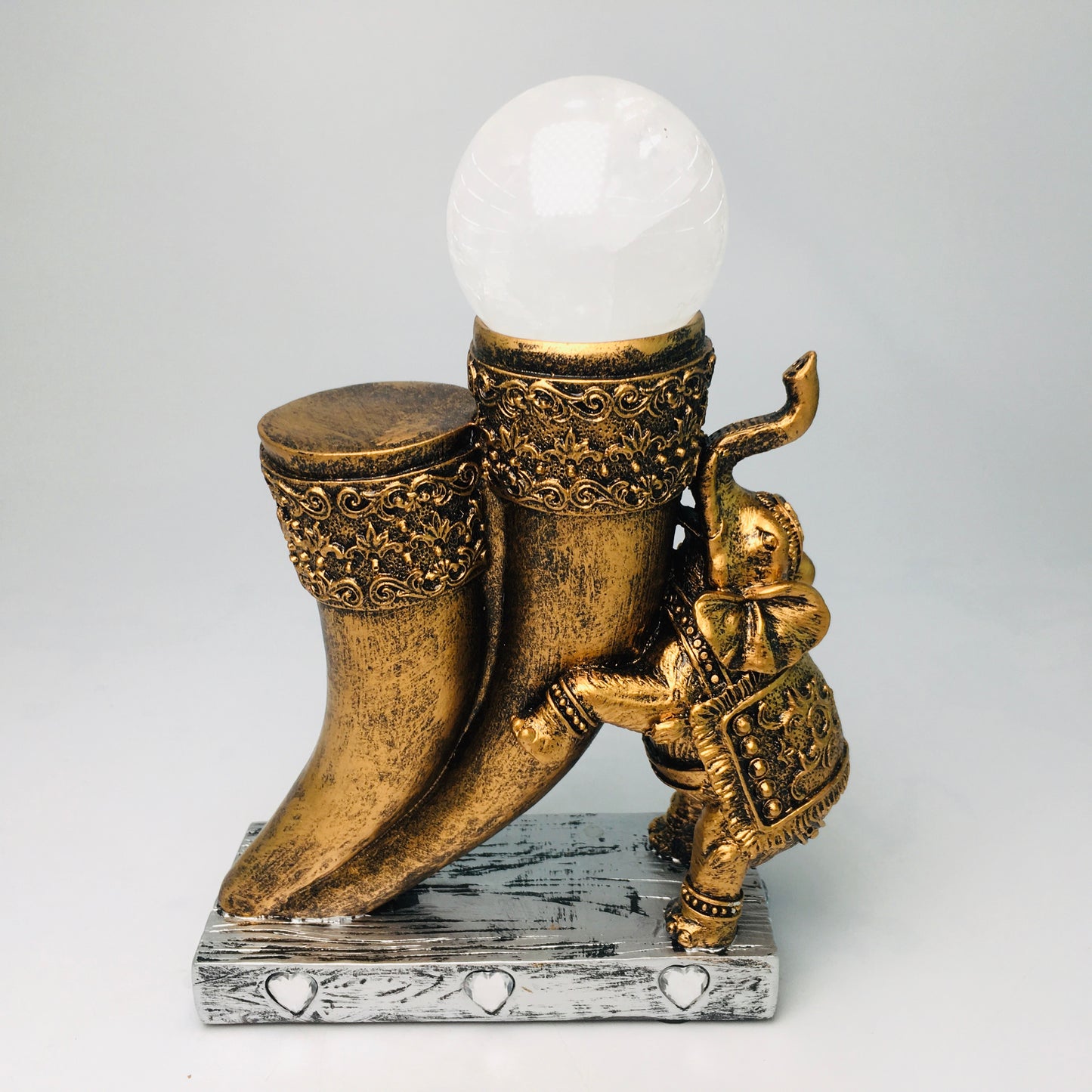 Resin Elephant Sphere Stand