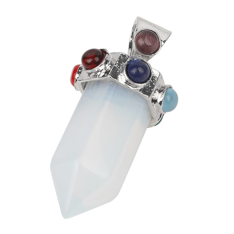 Chakra tower pendant/Crystal point collection/Crystal healing Free shipping over $200