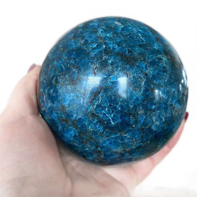 Apatite sphere/Crystal healing/mineral ball collection Free shipping over $200