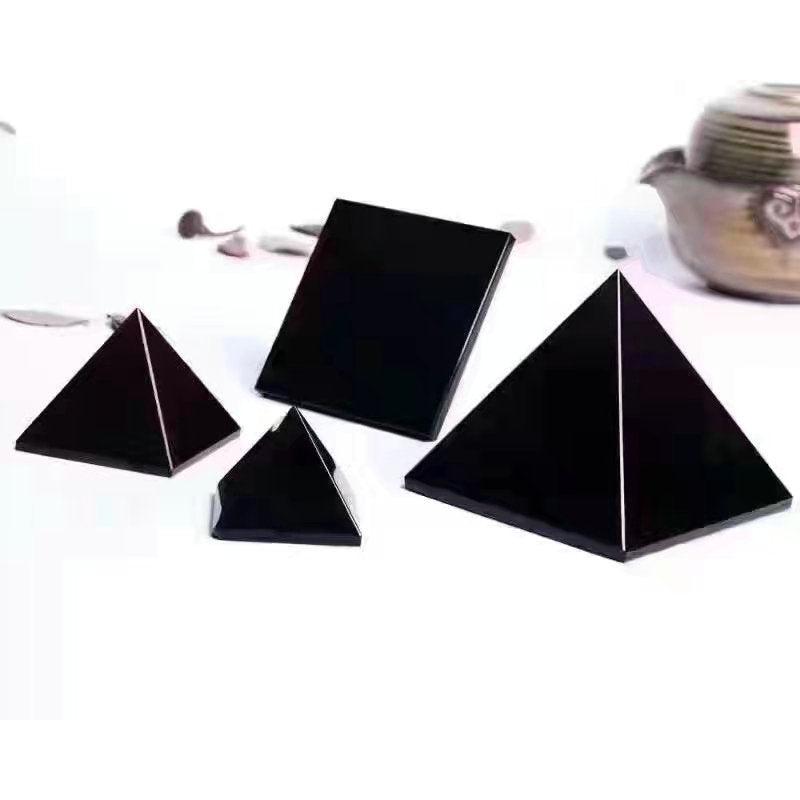 Obsidian pyramid/Crystal healing/Energy pyramid