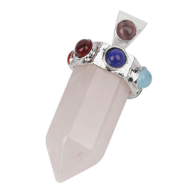 Chakra tower pendant/Crystal point collection/Crystal healing Free shipping over $200