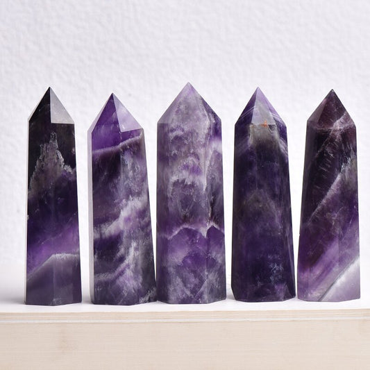 Nature dream amethyst tower/Crystal point/self healing/tower hobbies