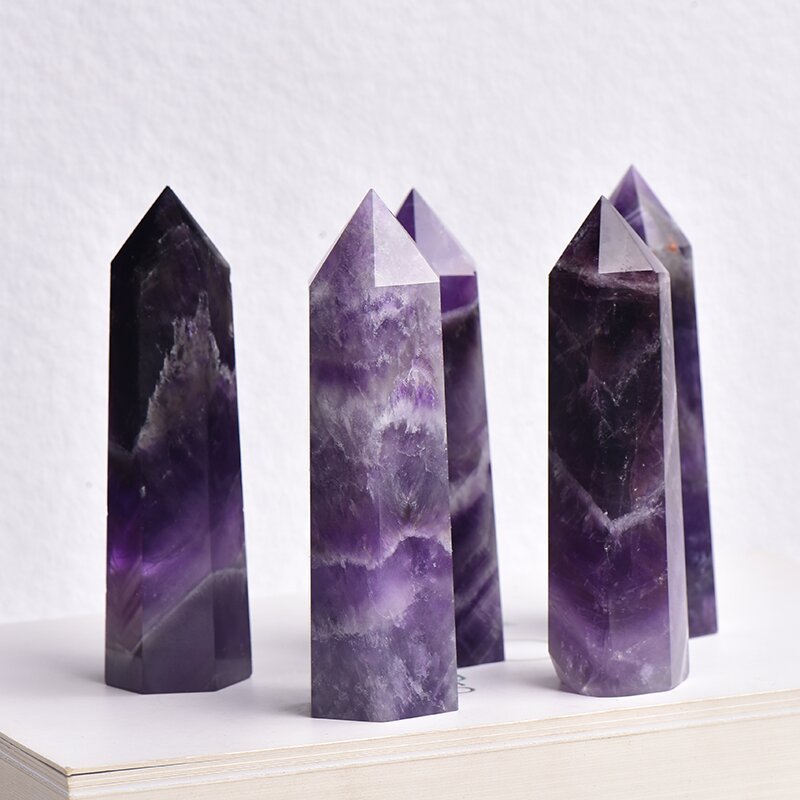 Nature dream amethyst tower/Crystal point/self healing/tower hobbies