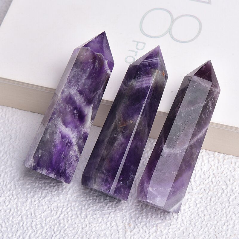 Nature dream amethyst tower/Crystal point/self healing/tower hobbies