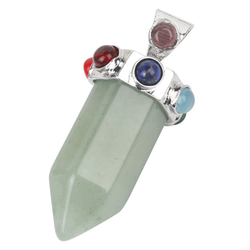 Chakra tower pendant/Crystal point collection/Crystal healing Free shipping over $200