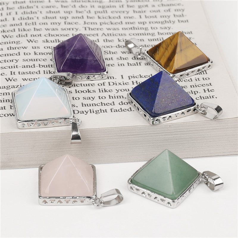 Pyramid pendant/Crystal pendant/Crystal healing