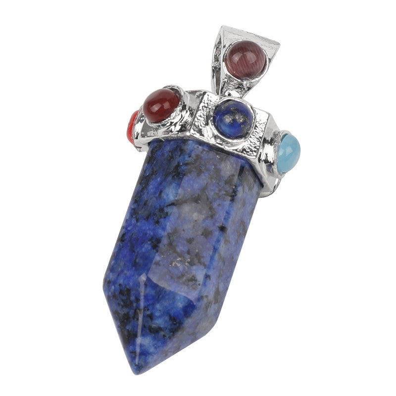 Chakra tower pendant/Crystal point collection/Crystal healing Free shipping over $200