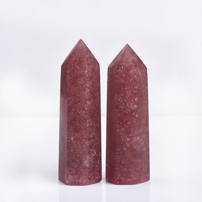 Strawberry quartz tower/point/Crystal healing/Collection