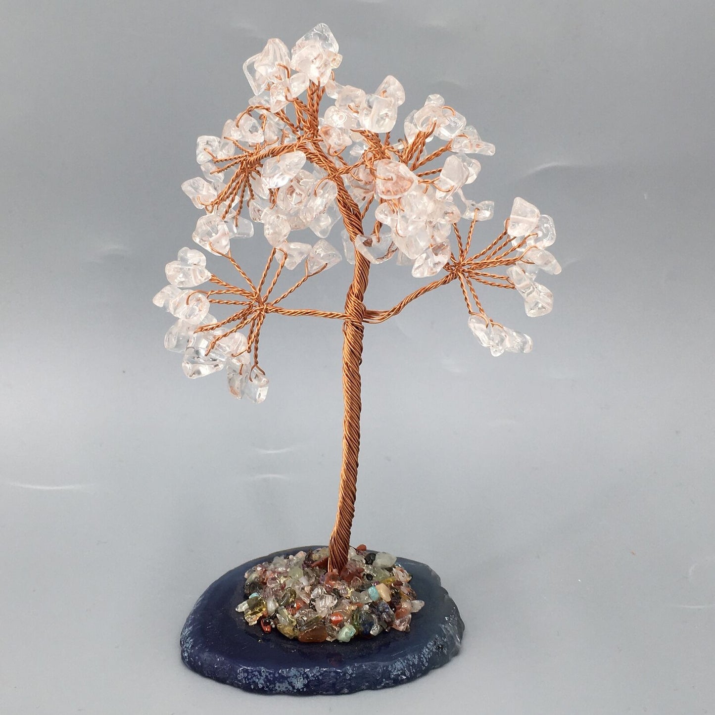 Natural Stone Gravel Tree/Agate slice tree